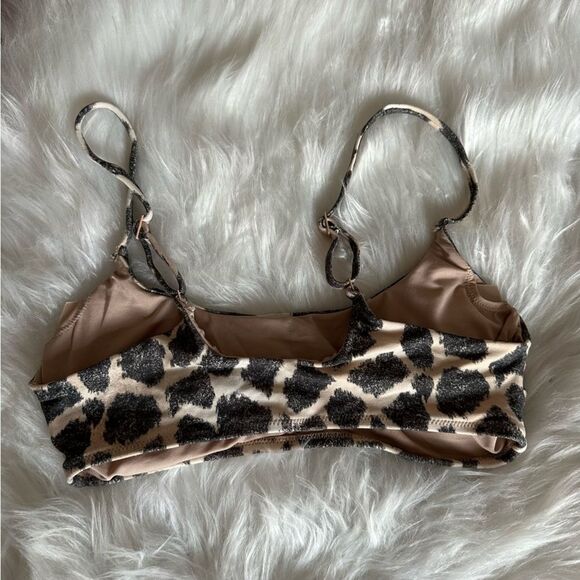 NWOT Aerie Multi Bikini-and-tankini-top in leopard - Picture 2 of 4